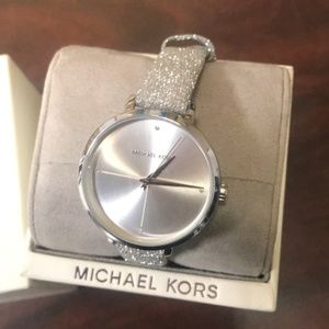 Michael Kors Women's Charley Silver-Tone Watch